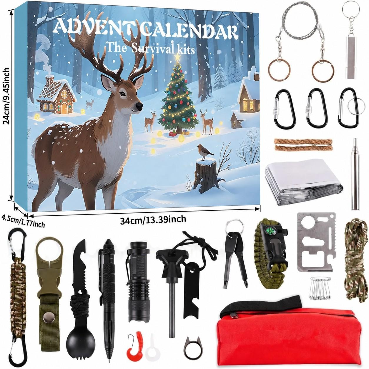 Outdoor Adventure Birthday Party - Calendário de contagem regressiva para o