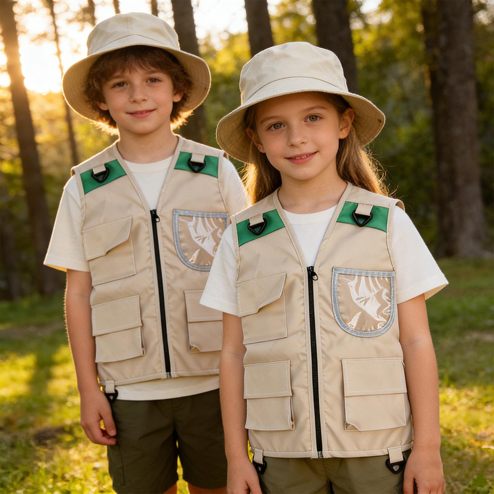 Colete e chapéu de explorador  - Outdoor Adventure Kit For Kids avaliação e preço